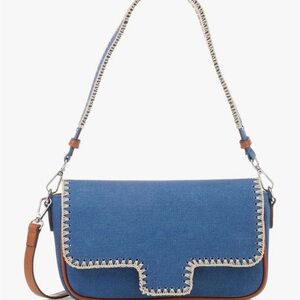 Dolce Vita Ariel Blue Denim Shoulder Bag